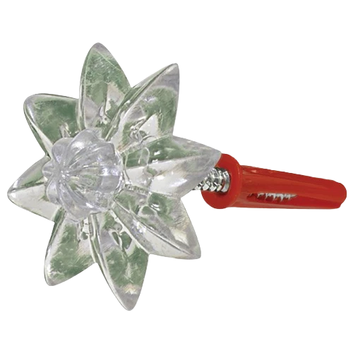 Solid Hillman Mirror Clear Rosettes with Screws 4-Count Relaxed