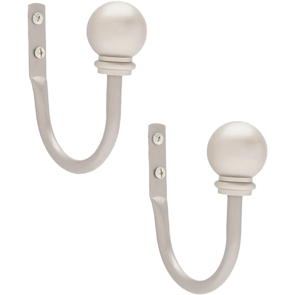 Flexible Kenney Antique Pewter Ball End Drapery Holdback 2-Pack Genuine