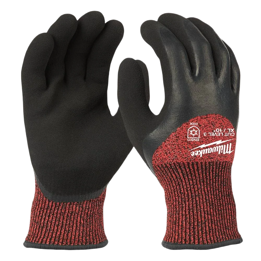 Quality Milwaukee XL Cut Level 3 Winter Dipped Gloves High-Performance