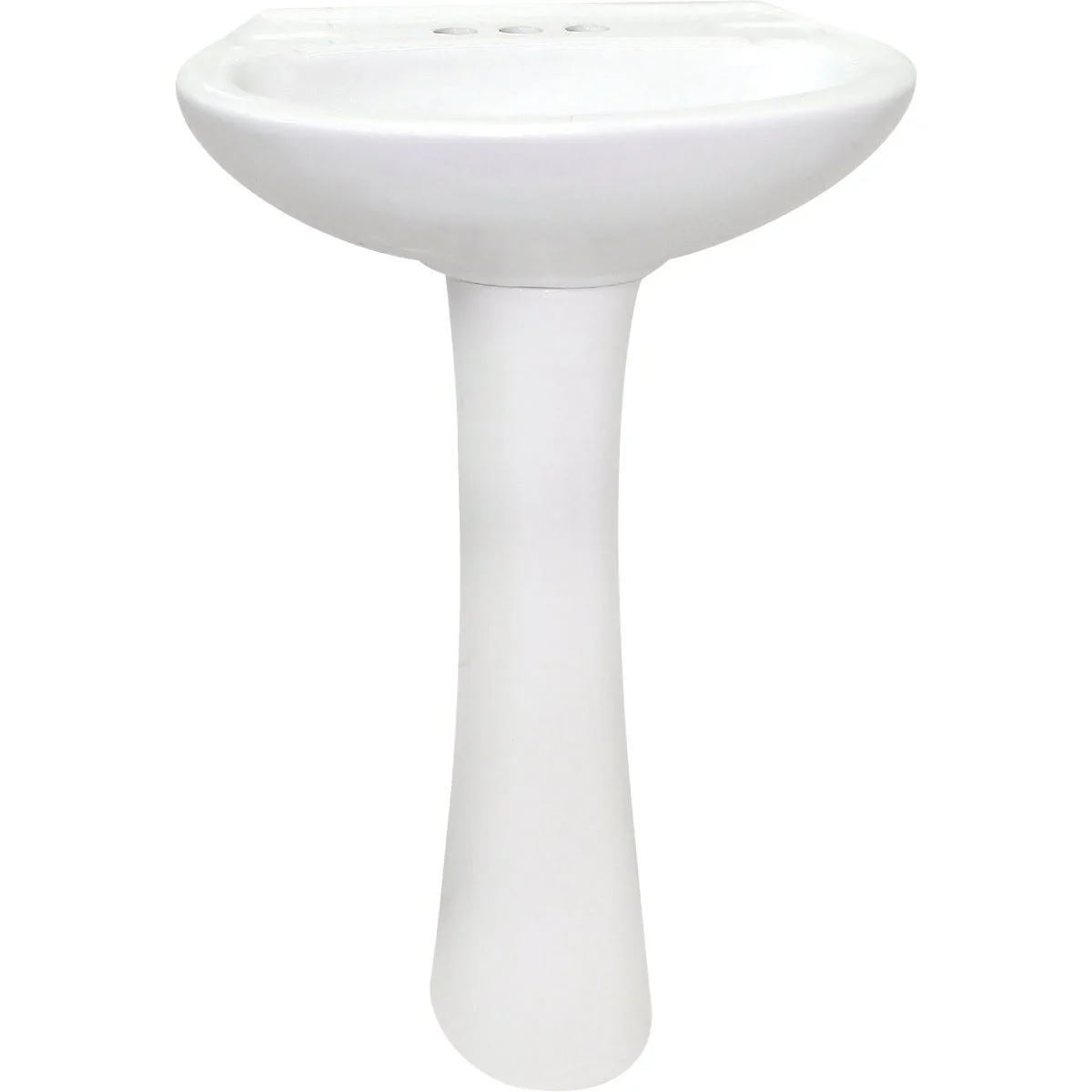 Natural Cato Terra Pedestal Lavatory Sink Practical