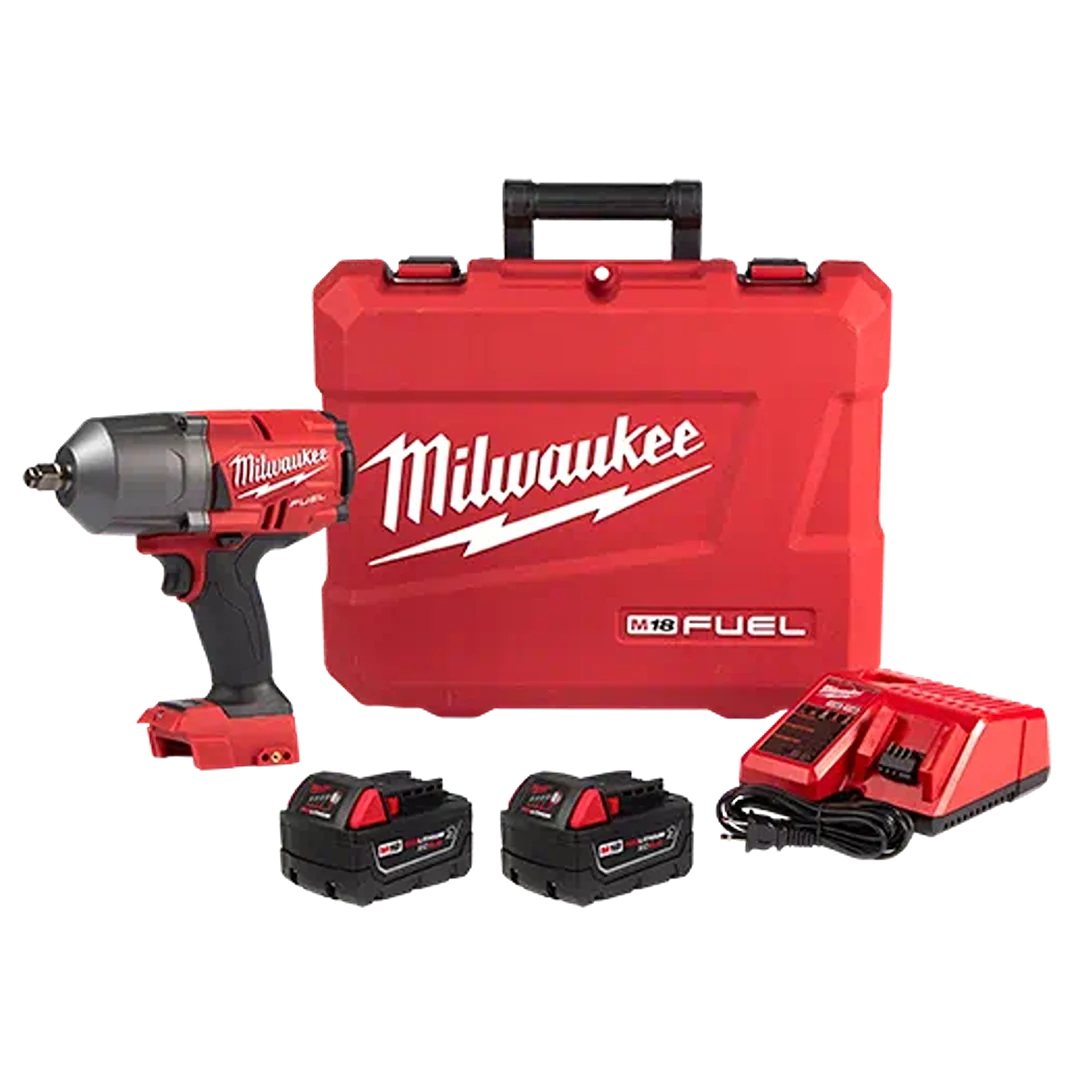 Official Milwaukee 1 2 M18 FUEL High Torque Impact Wrench w Friction Ring Kit Modern