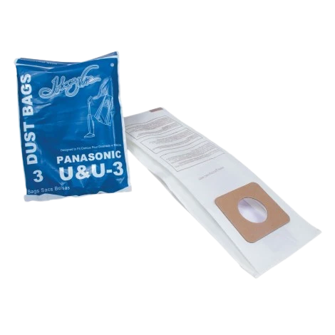 Fine Crafted EnviroCare Panasonic Style U and U-3 Upright Vacuum Bag 3-Pack Green