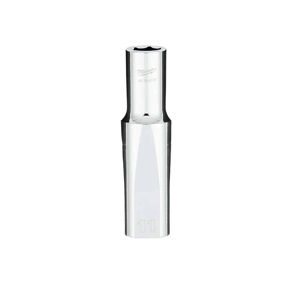 Soft Milwaukee 1 2 Drive 11-mm Deep Socket w FOUR FLAT™ Sides Fine