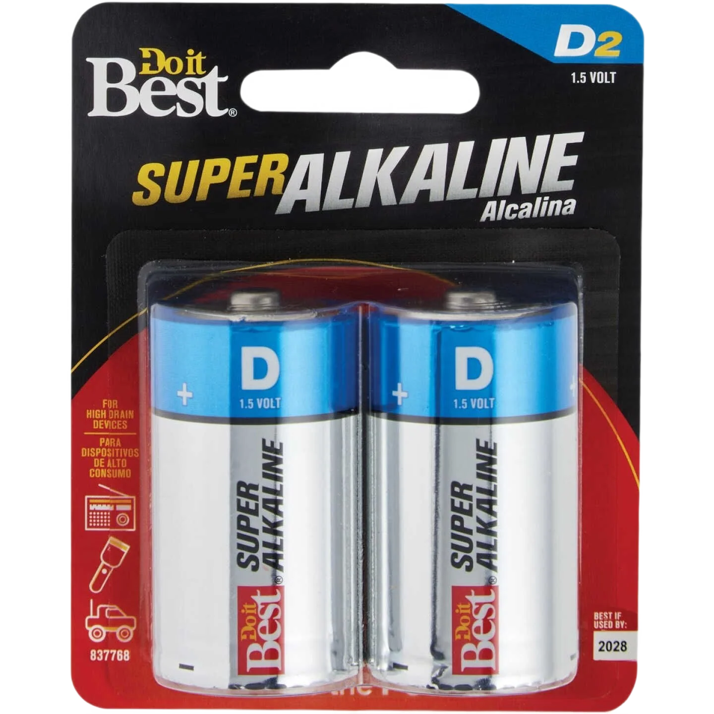 High-End Do it D Alkaline Battery 2-Pack Pure
