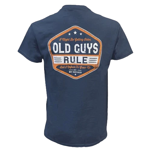 Practical Old Guys Rule Men’s Large Getting Older Shirt Classic