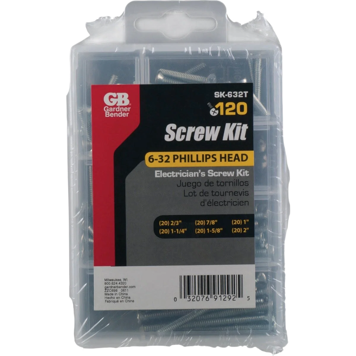 High-Grade Gardner Bender Flat Head Electrician’s Screw Kit Certified