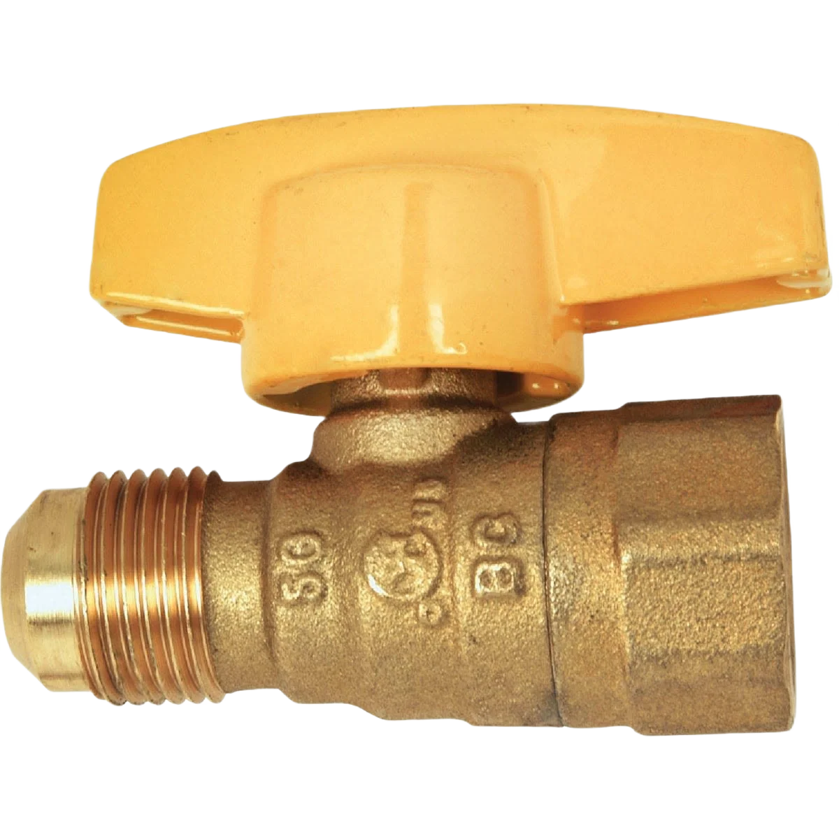 Modern Dormont Brass Gas Shutoff Valve 1 2 In. OD Male Flare x 1 2 In. FIP Breathable