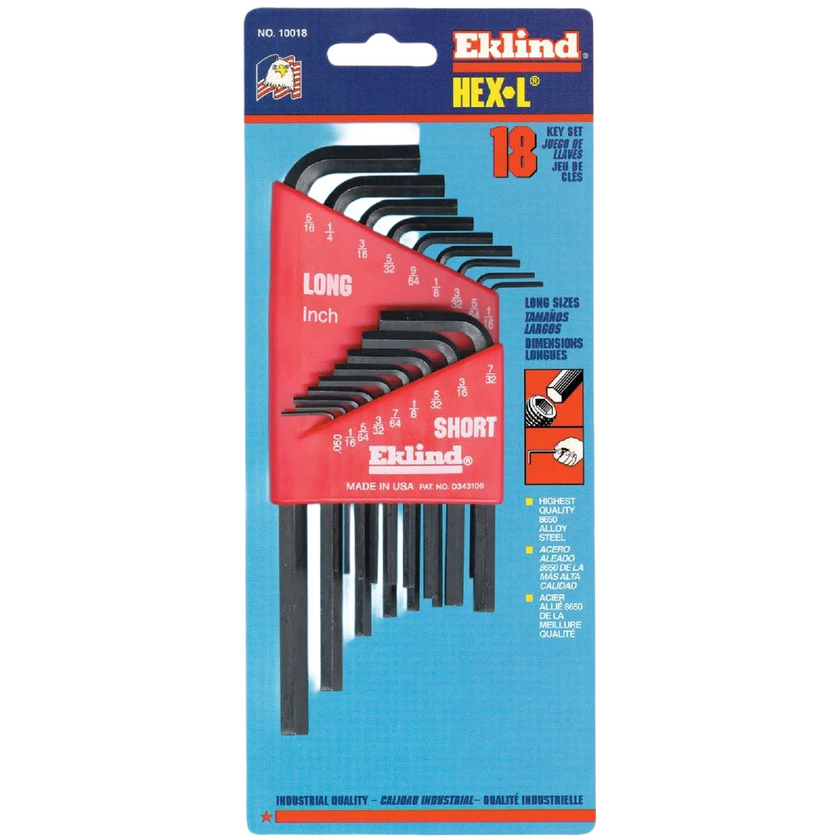 Sophisticated Eklind 18-Piece Combination Hex Key Set Trusted