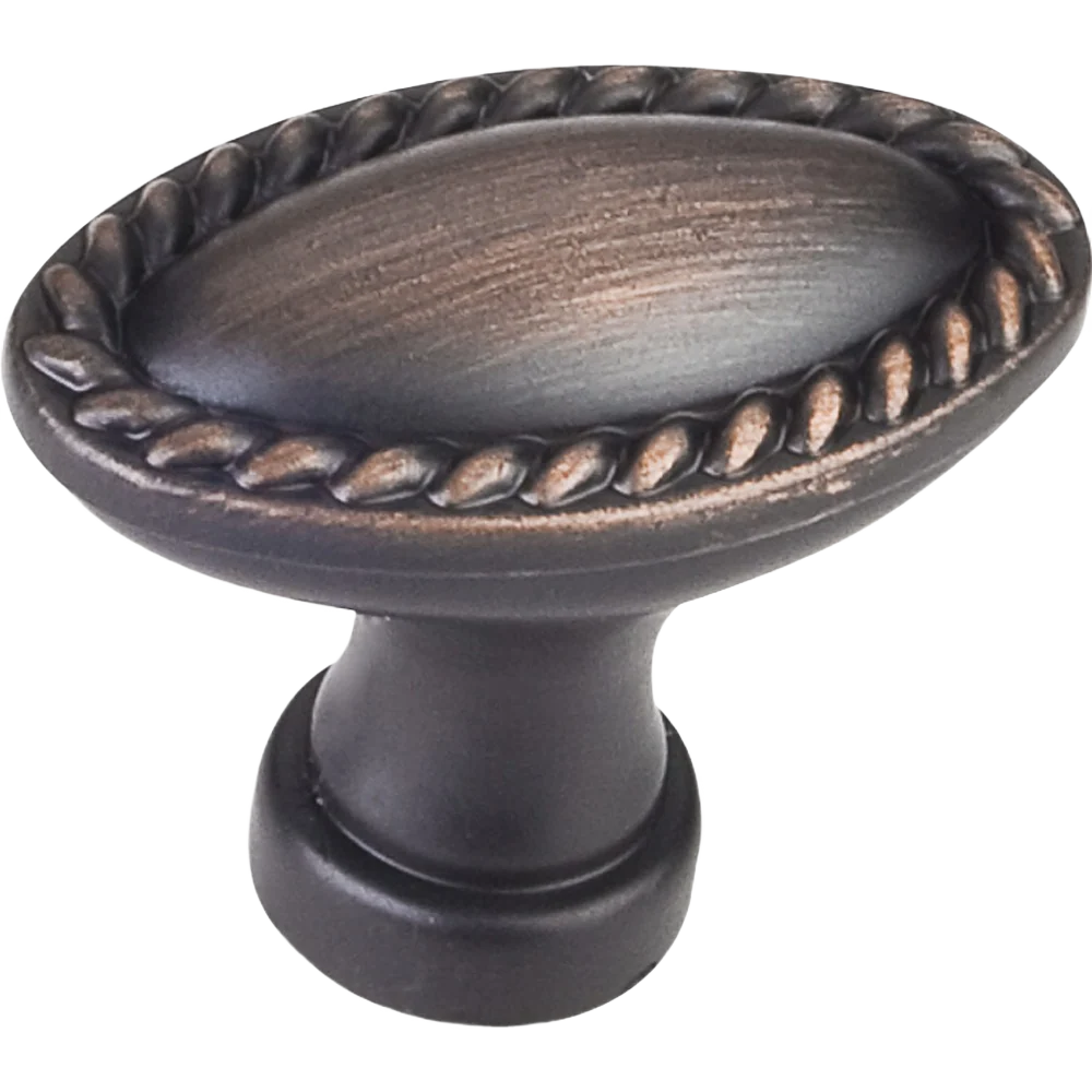 Luxury Hardware Resources Elements Lindos Oblong Knob Brushed Oil Rubbed Bronze Breathable
