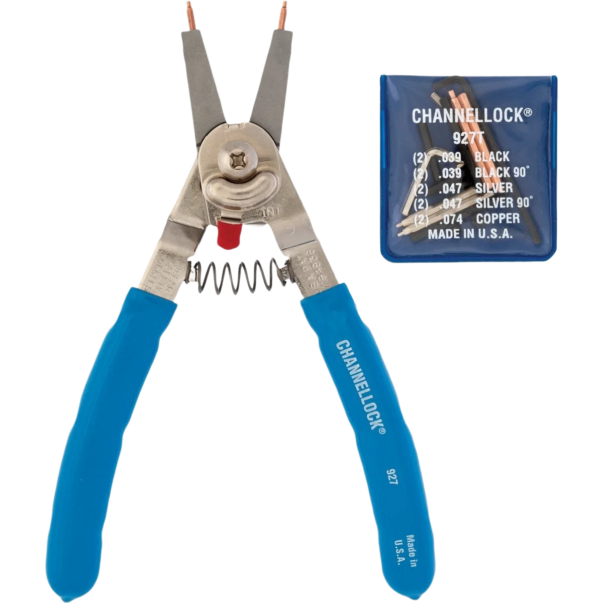 Recyclable Channellock Snap Ring Pliers with Straight 90-deg. Bend Tip 8 in. Outstanding