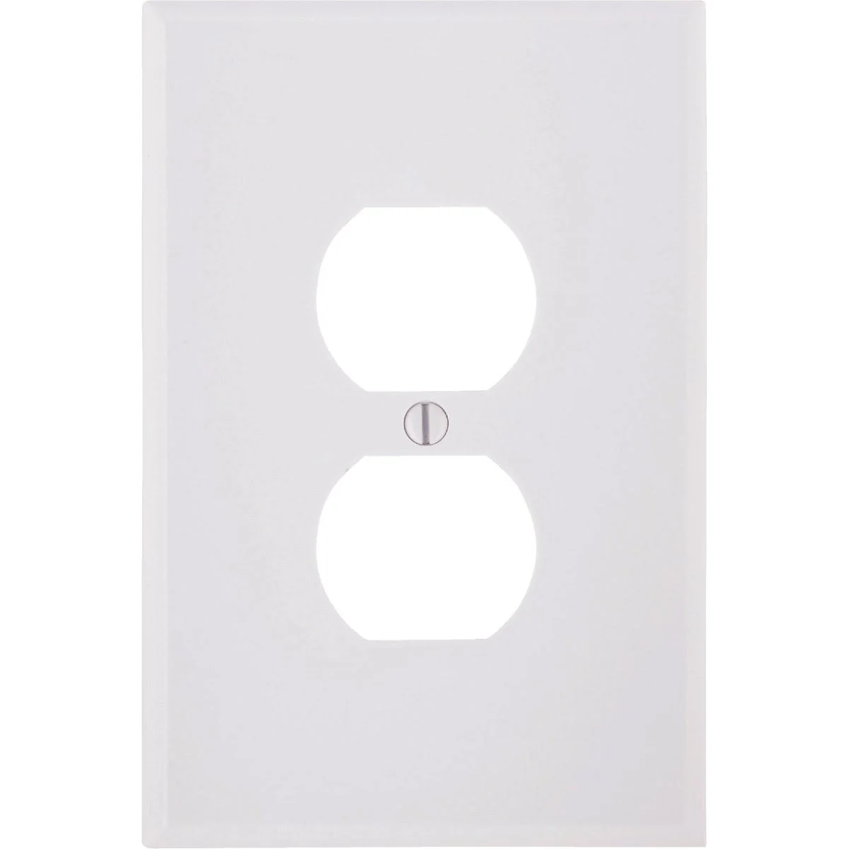 Sustainable Leviton 1-Gang White Smooth Plastic Oversized Outlet Wall Plate Premium Material
