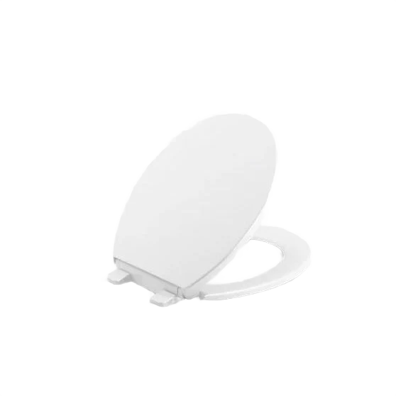Practical Kohler Brevia Quick-Release White Round Front Toilet Seat Clean