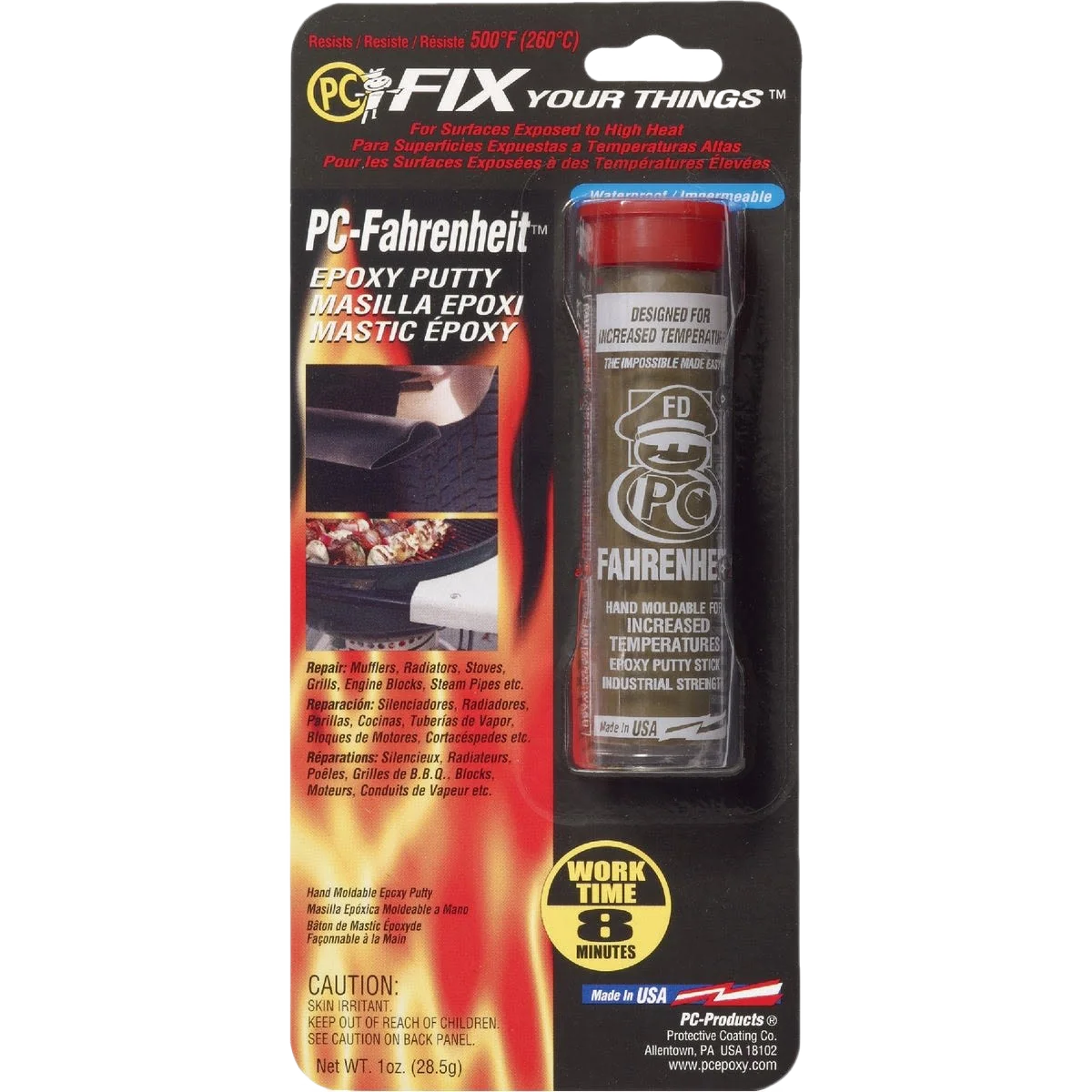 Organic Protective Coating PC-Fahrenheit Brown Epoxy Putty 1 oz. Healthy