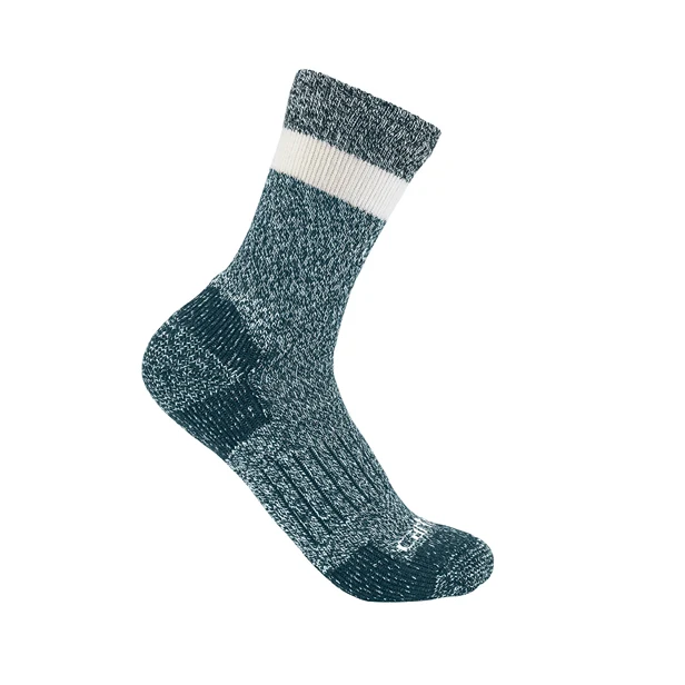 Detailed Carhartt Women’s Large Blue Stripe Crew Socks High-Performance