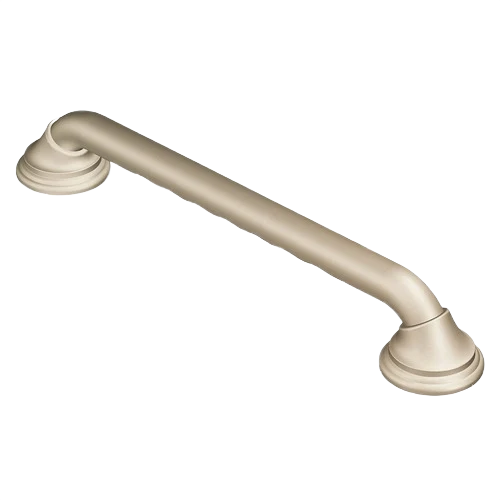 Genuine Moen Brushed Nickel Designer Grab Bar with Finger Notches 24 in. Quality