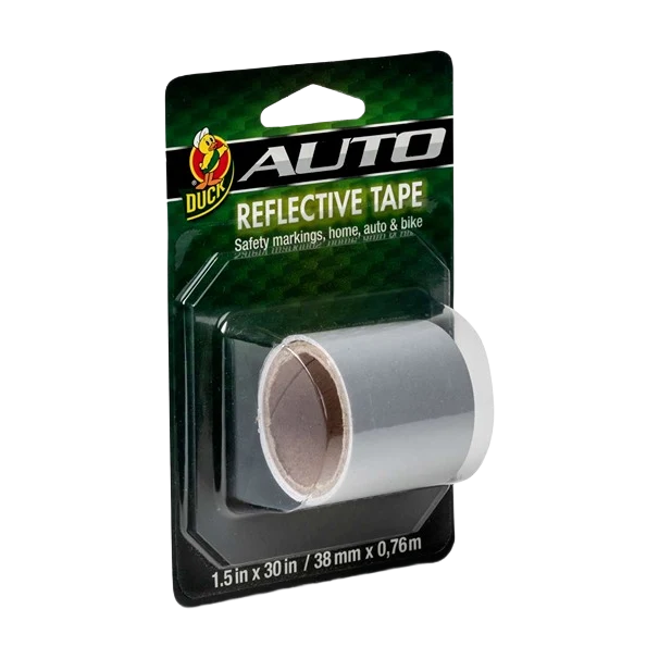 High-Quality Duck Brand White Reflective Tape 1.5 in. x 30 in. Verified