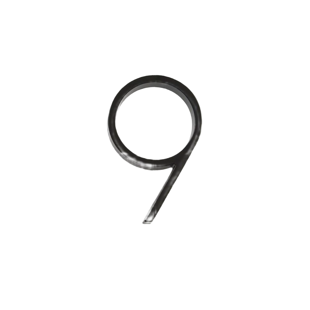 Versatile Hillman Distinctions 5-In. Floating Mount Black House Number 9 Top-Quality
