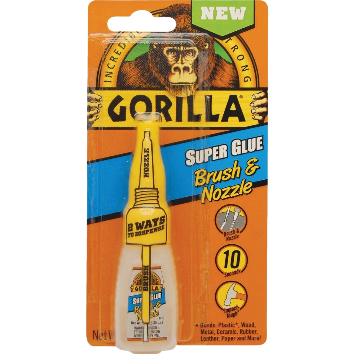 Prestigious Gorilla Brush Nozzle Super Glue 0.42 oz. Contemporary