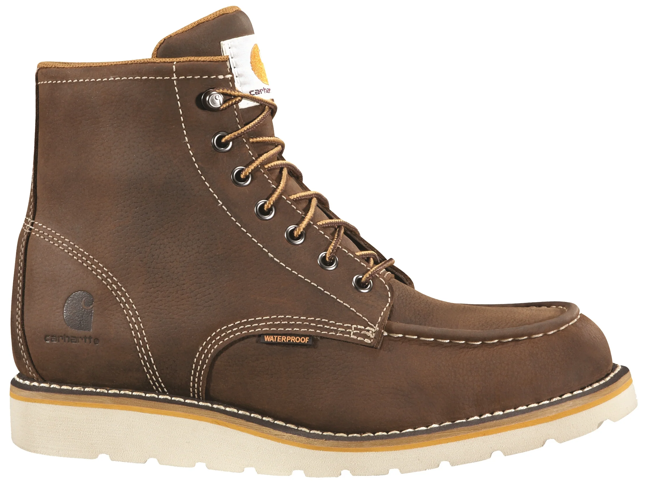 Trusted Carhartt Dark Brown Oil Tanned Waterproof Wedge Boots Size 10.5M Dependable