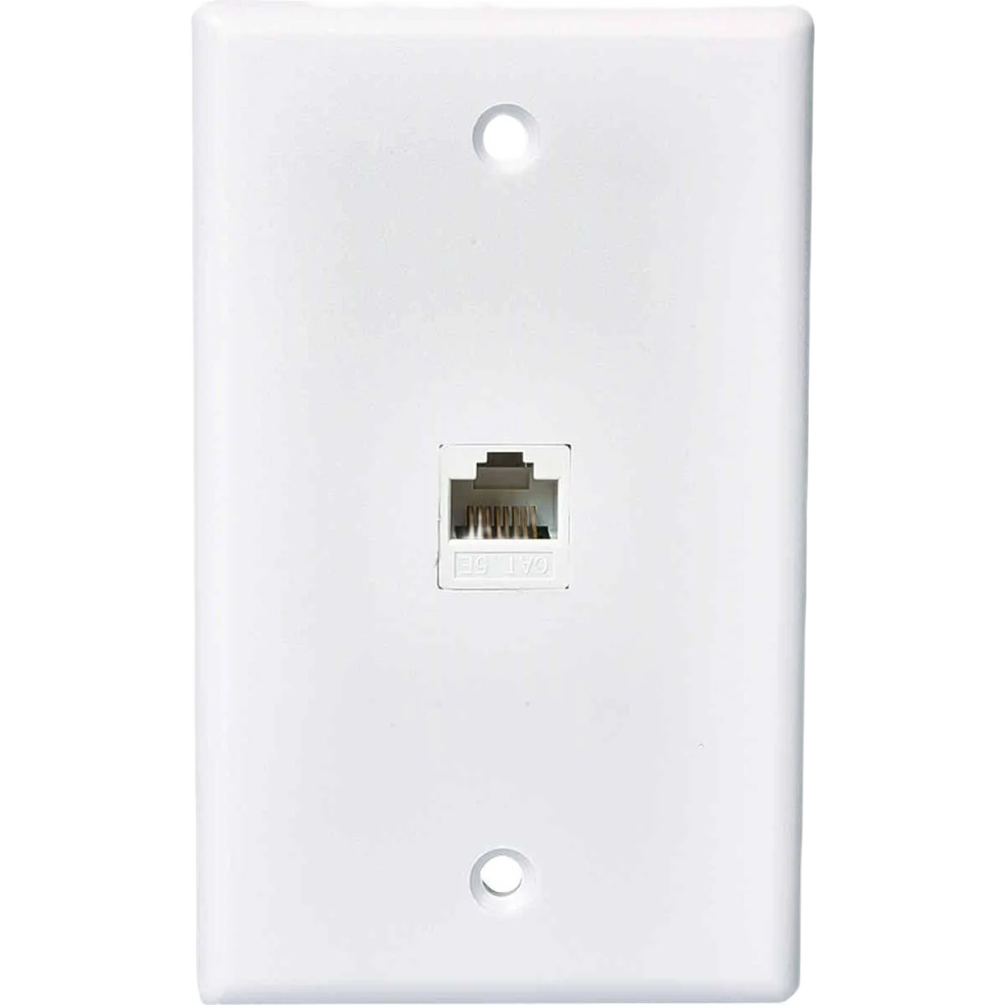 User-Friendly RCA White Flush Mount Plastic Cat 5E 6 Data Phone Wall Jack Crafted