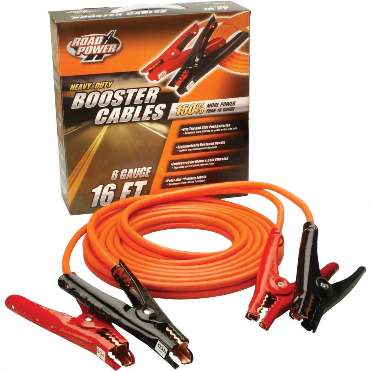 Powerful Road Power Heavy-Duty Booster Cables Healthy