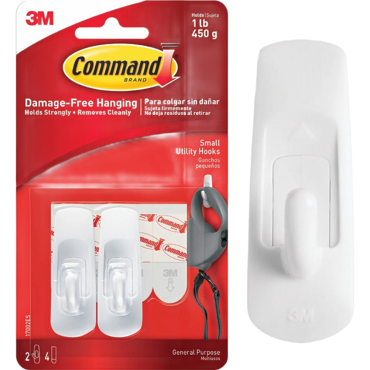 Relaxed 3M Command Small Utility Adhesive Hook 2-Pack Stylish
