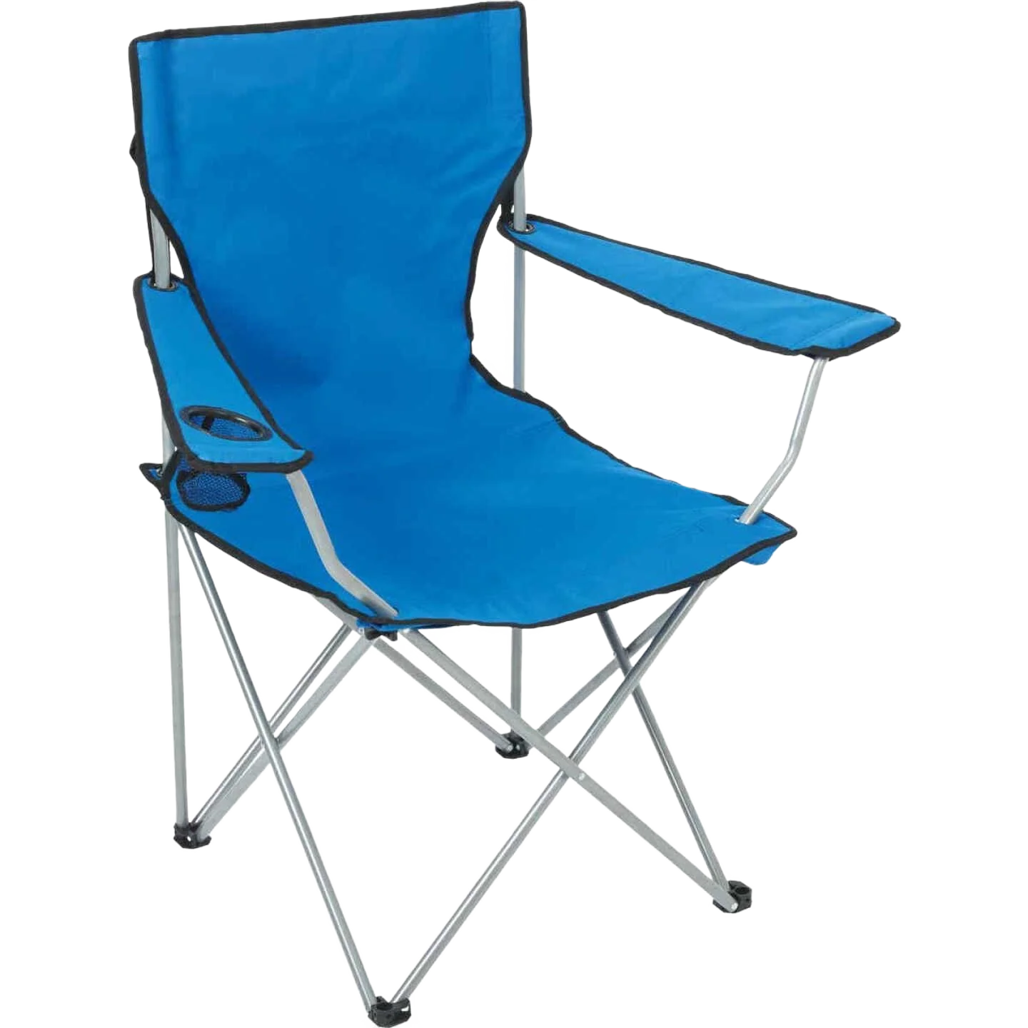 Safe Outdoor Expressions Blue Polyester Folding Chair 34 x 38.5 in. Fine Crafted