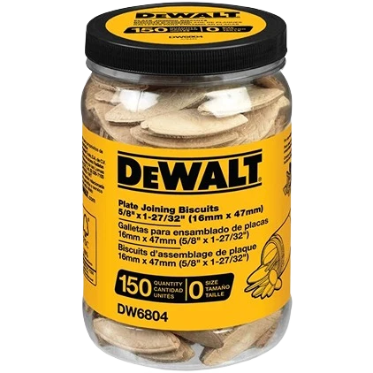 Functional DEWALT Size No. 0 Plate Joining Biscuits 150 Count Contemporary