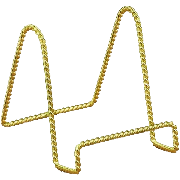 Excellent Tripar 4 in. Brass Twisted Wire Stand Comfortable