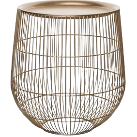 Casual VIP Home Garden Gold Iron Side Table World-Class