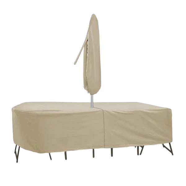 Smart Protective Covers Oval Rectangular Table Chair Combo Cover 120 in. Advanced