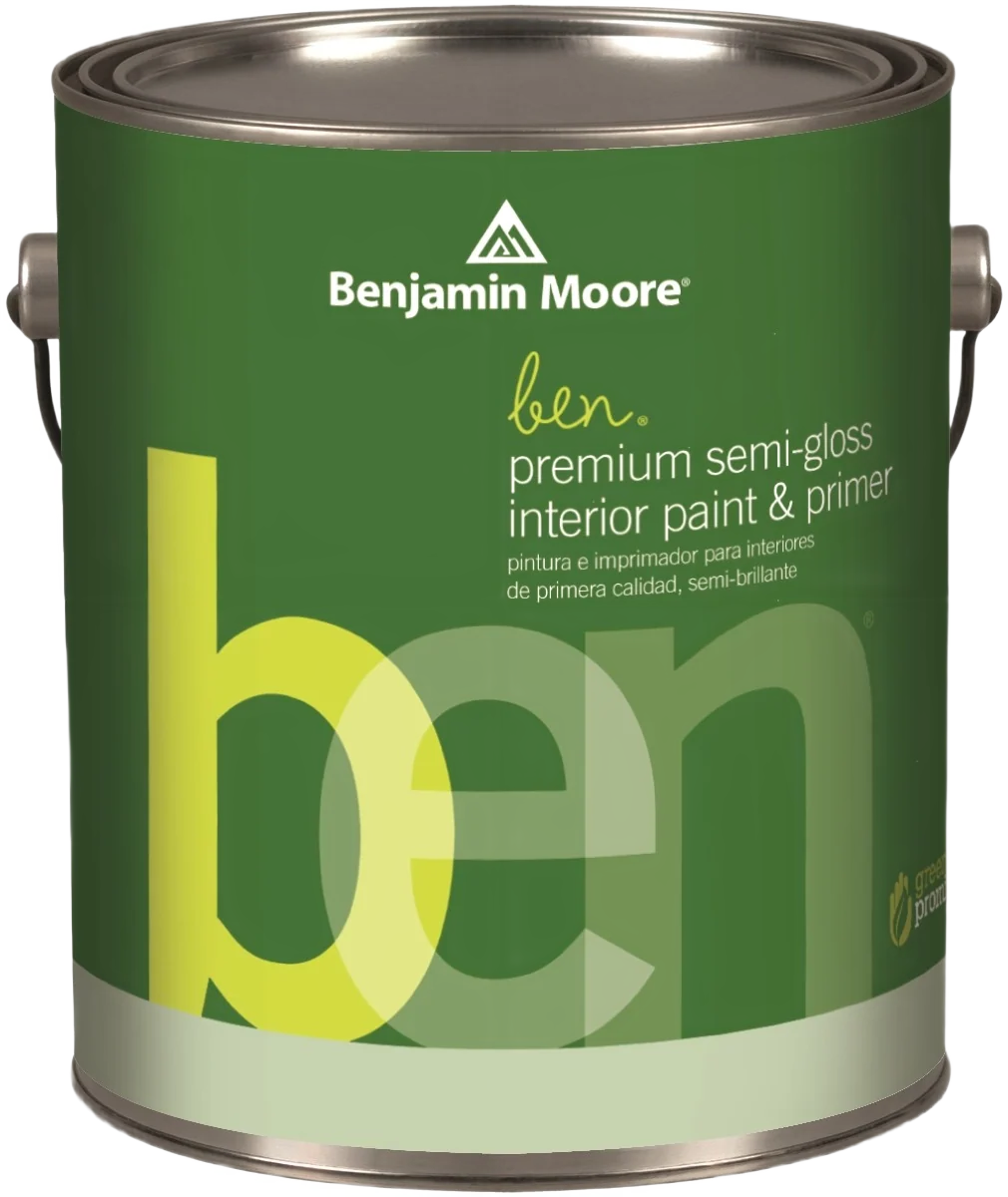Proven Benjamin Moore Ben White Premium Semi-Gloss Interior Paint Primer 1 Quart Reusable