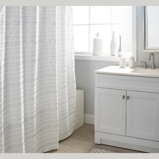 Carefully Designed Moda Trafalgar Shower Curtain – White Expertly Made