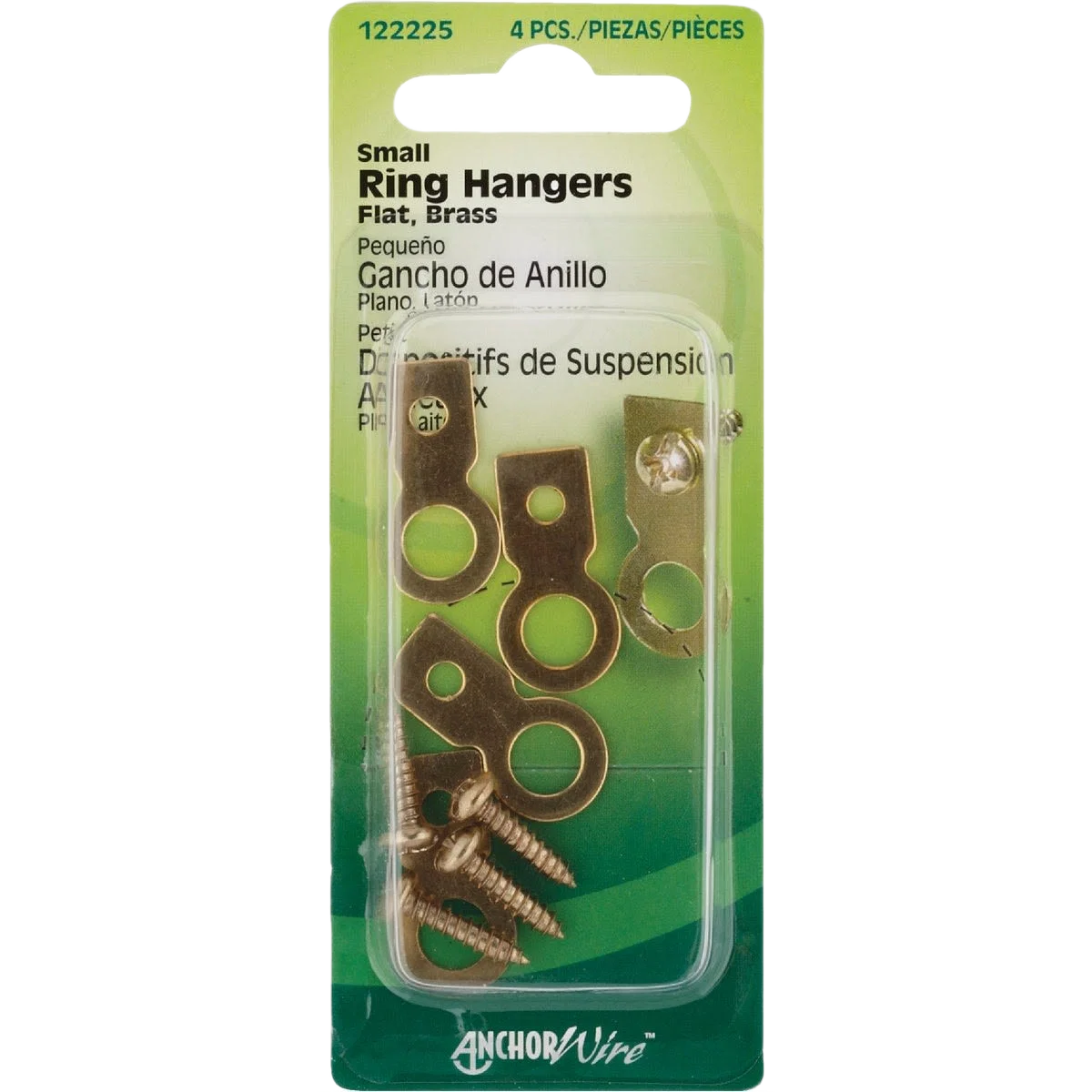 Natural Hillman Small Flat Ring Hangers Secure