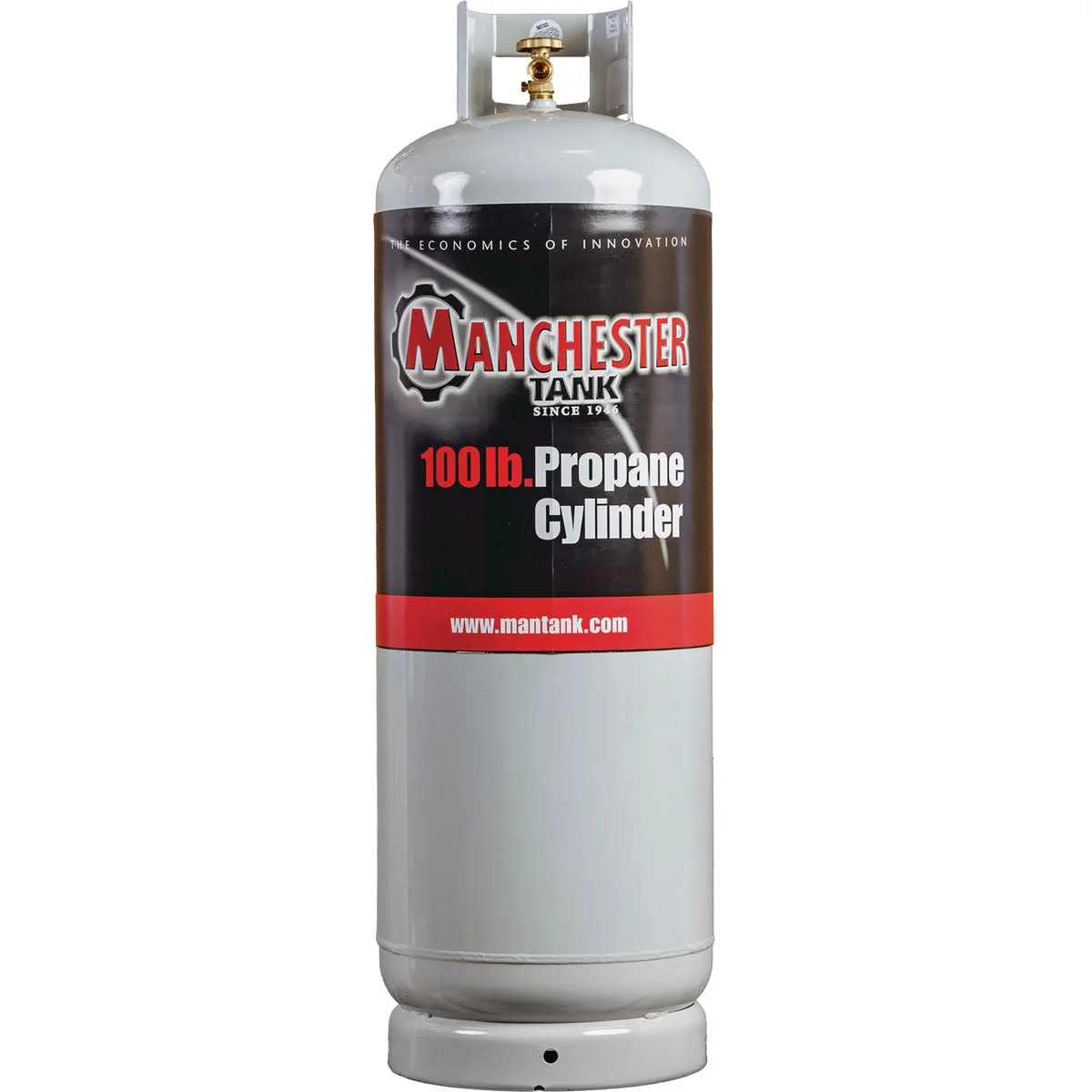 Responsible Manchester Tank Steel DOT Vertical LP Cylinder 100 lb. Capacity Long-Lasting