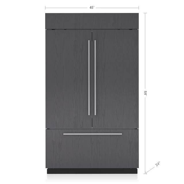 Luxury Sub-Zero 48 Refrigerator zer – French Door – Panel Ready Smooth