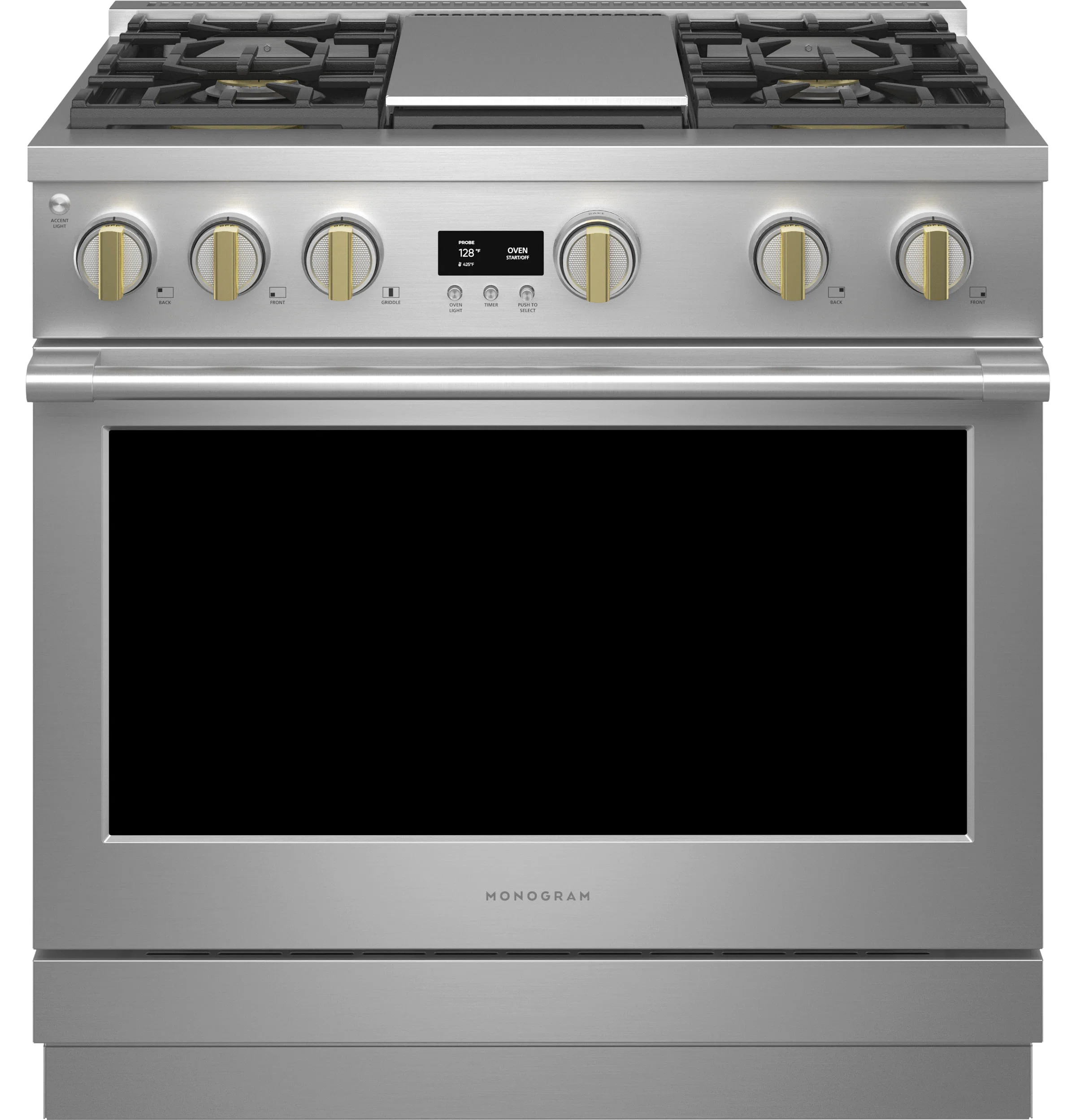 Consistent Monogram 36 All Gas Professional Range with 4 Burners and Griddle Fashionable