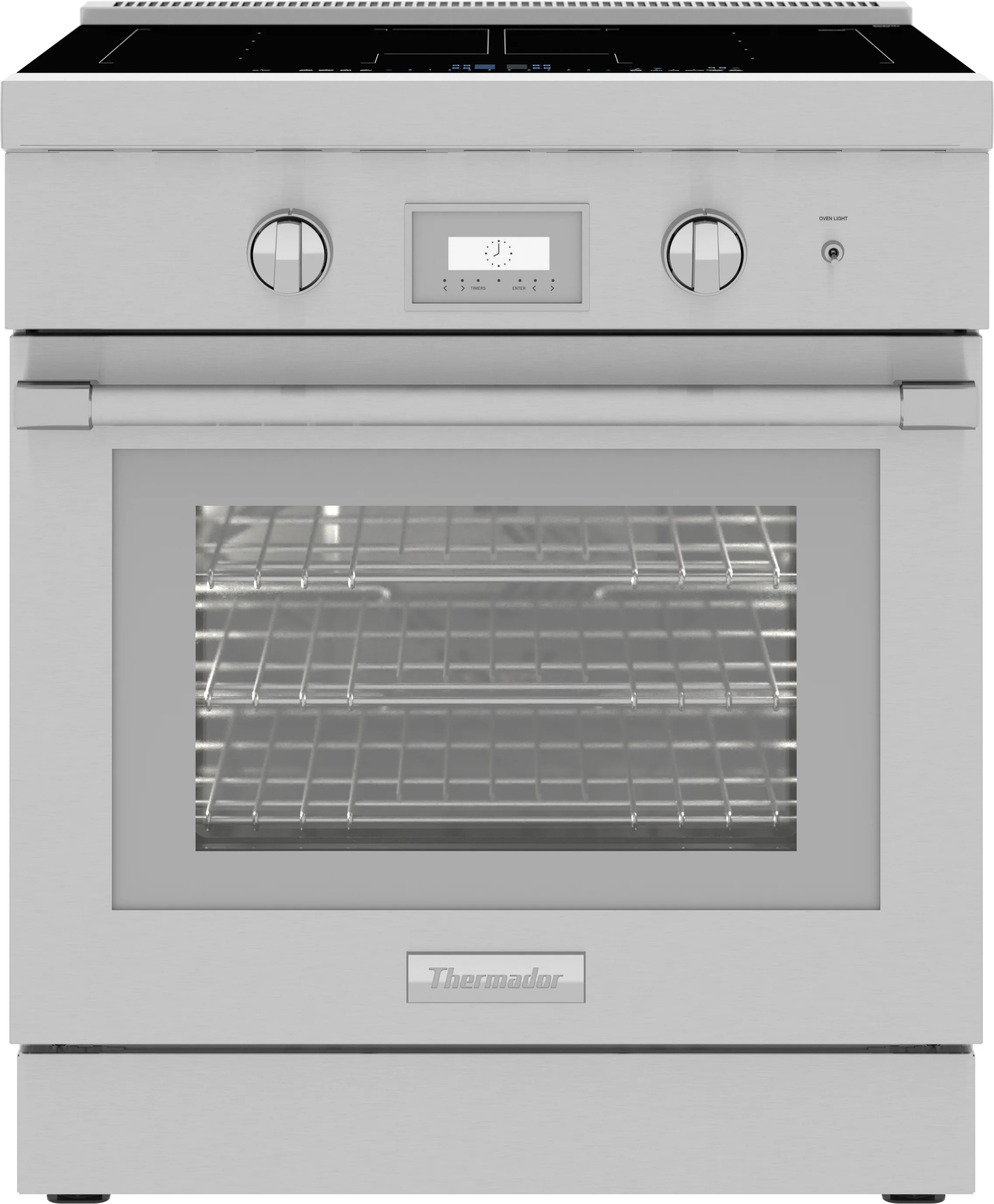 Unique Liberty® Induction Professional Range 30” Pro Harmony® Standard Depth Stainless Steel Traditional