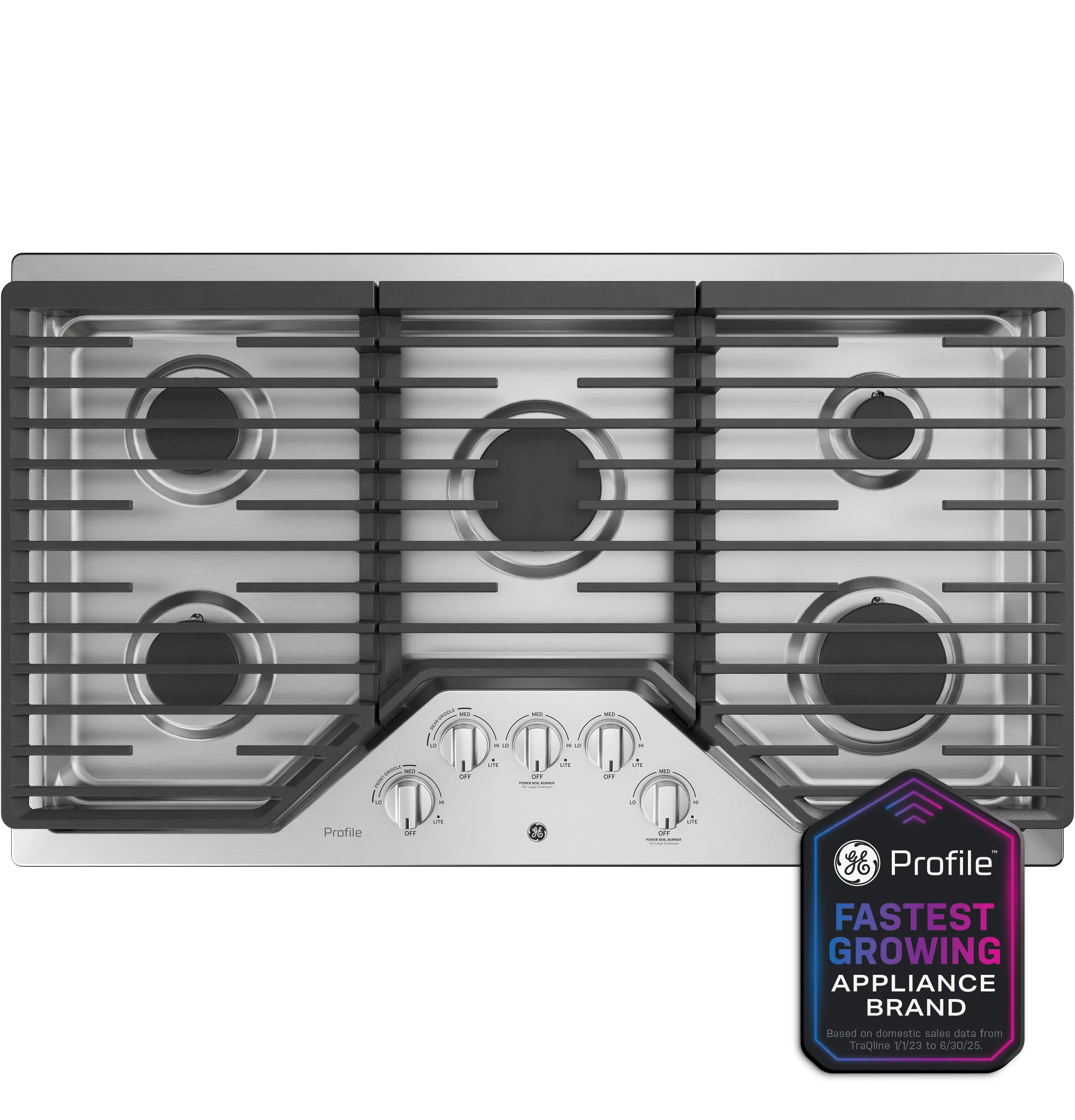 Trendy GE Profile™ 36 Built-In Gas Cooktop with Five Burners Luxury