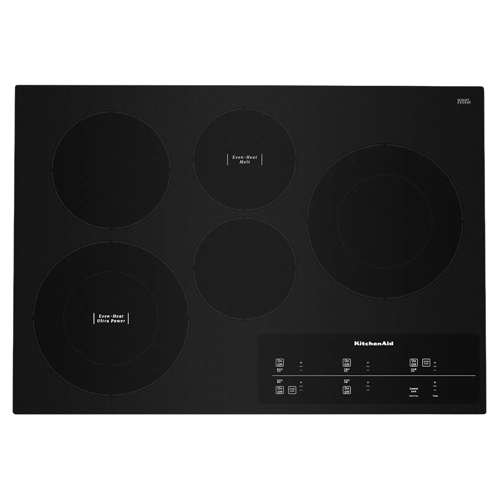 Versatile 30 Electric Cooktop with 5 Elements and Touch-Activated Controls Refined