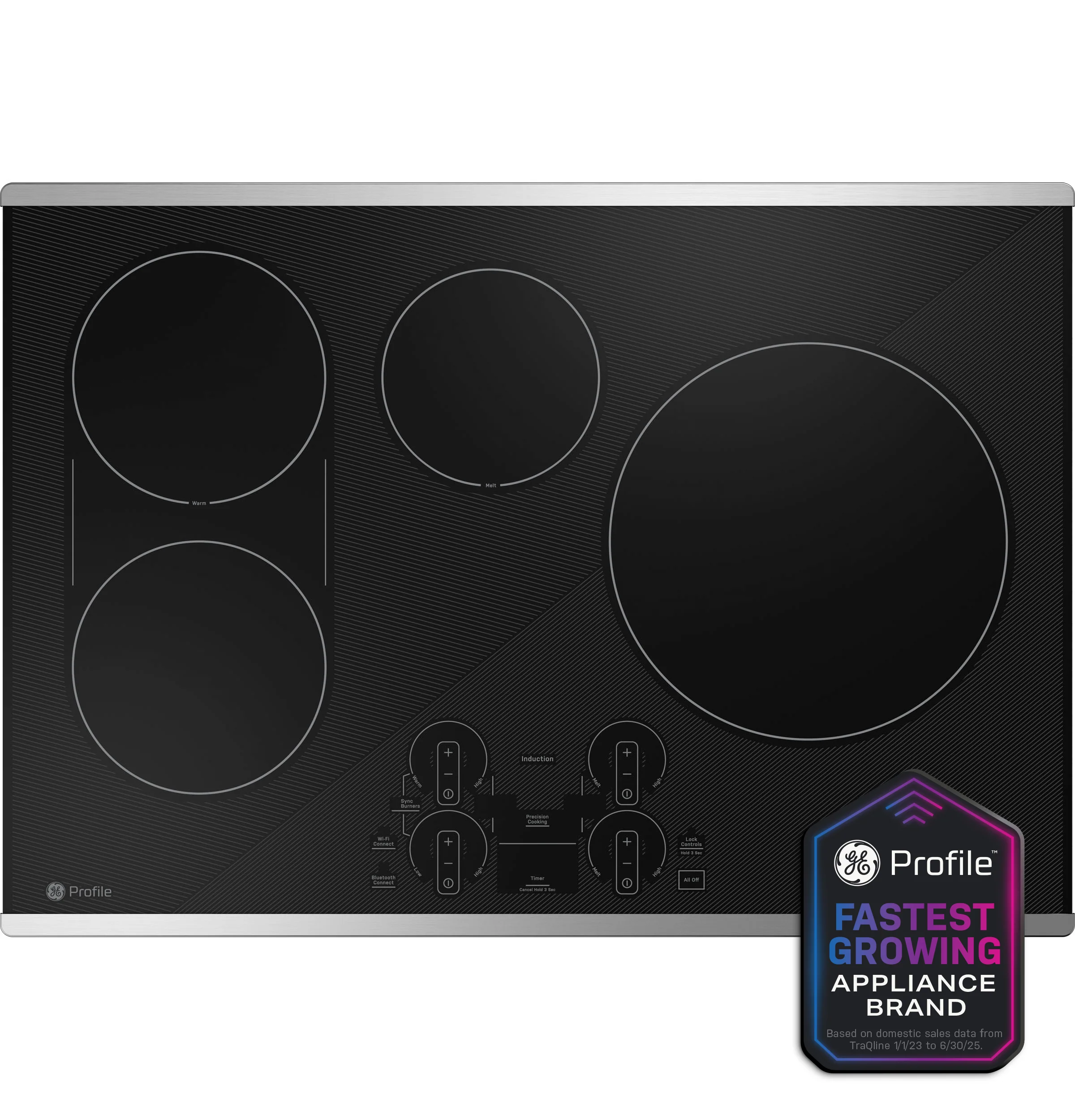 Carefully Designed GE Profile™ ENERGY STAR® 30 Built-In Touch Control Induction Cooktop Refined
