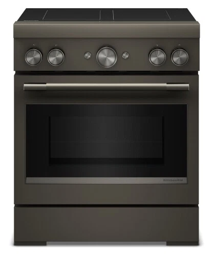 Enhanced 30-Inch 4-Element Induction standing Commercial-Style Range with Air Fry Authentic