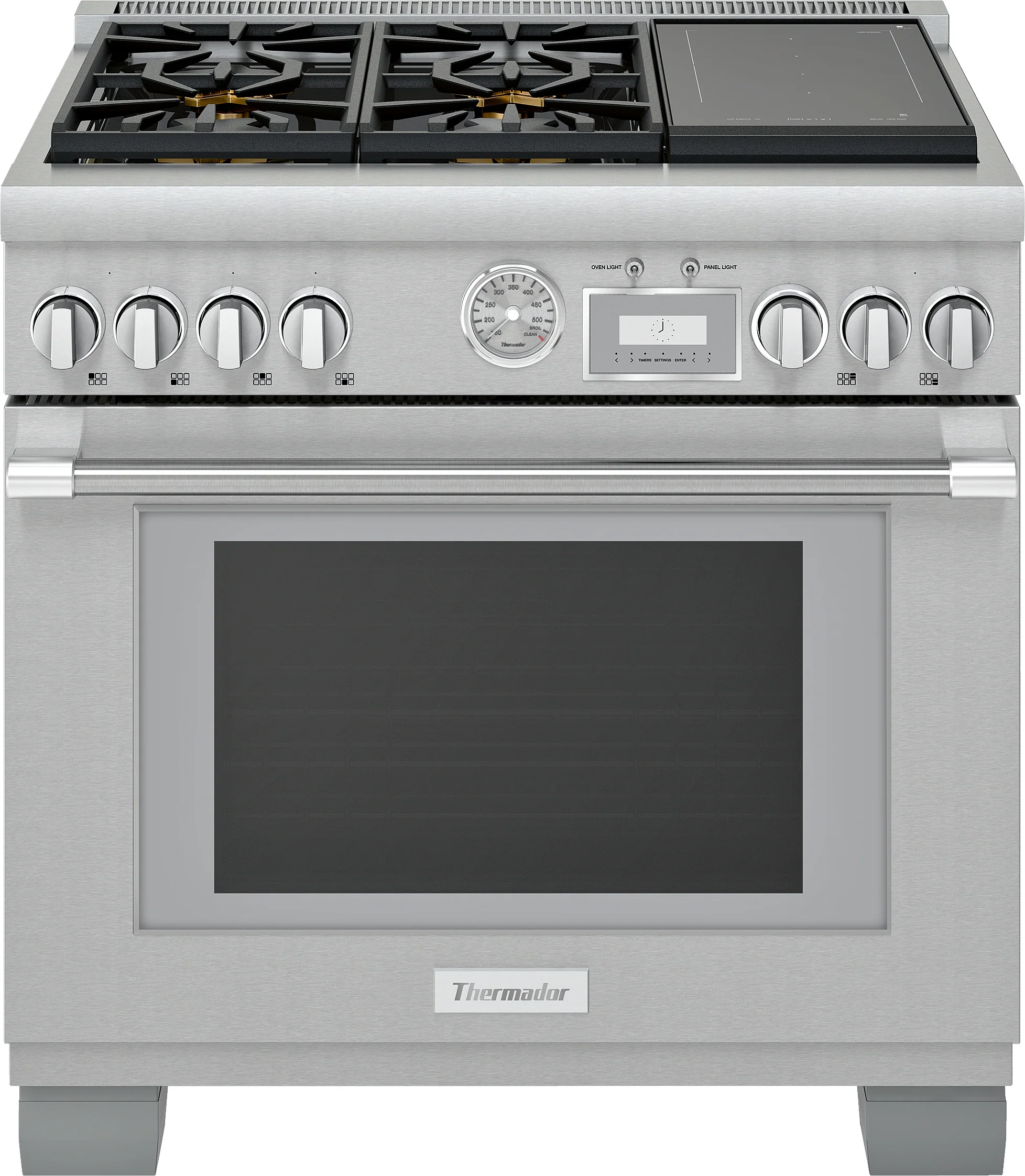Refined Dual Fuel Professional Range 36” Pro Grand® Commercial Depth Stainless Steel Reliable