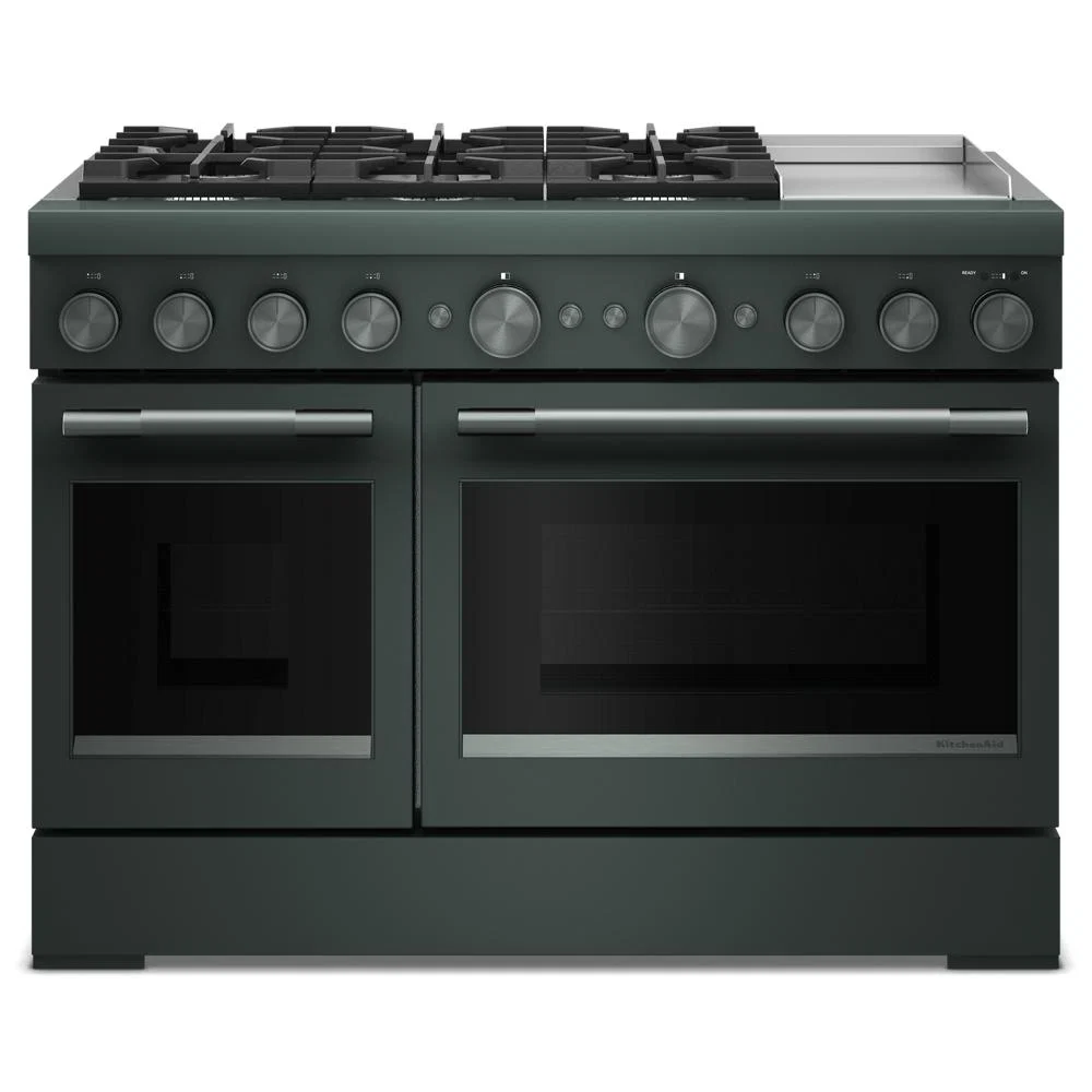 Next-Generation 48-Inch 6 Burner Commercial-Style Dual Fuel Range with Griddle Fine Crafted