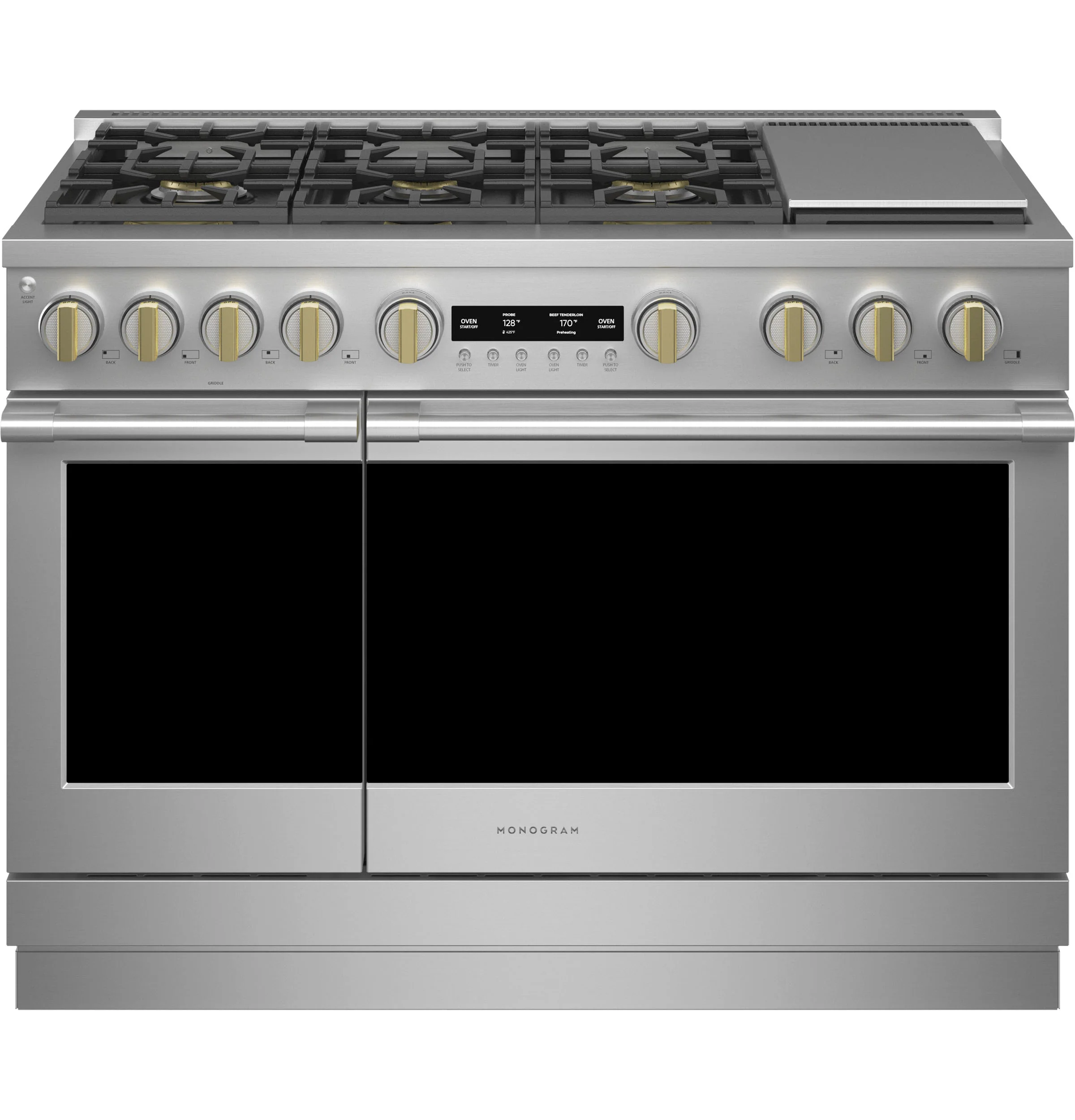 Premium Material Monogram 48 All Gas Professional Range with 6 Burners and Griddle Fine
