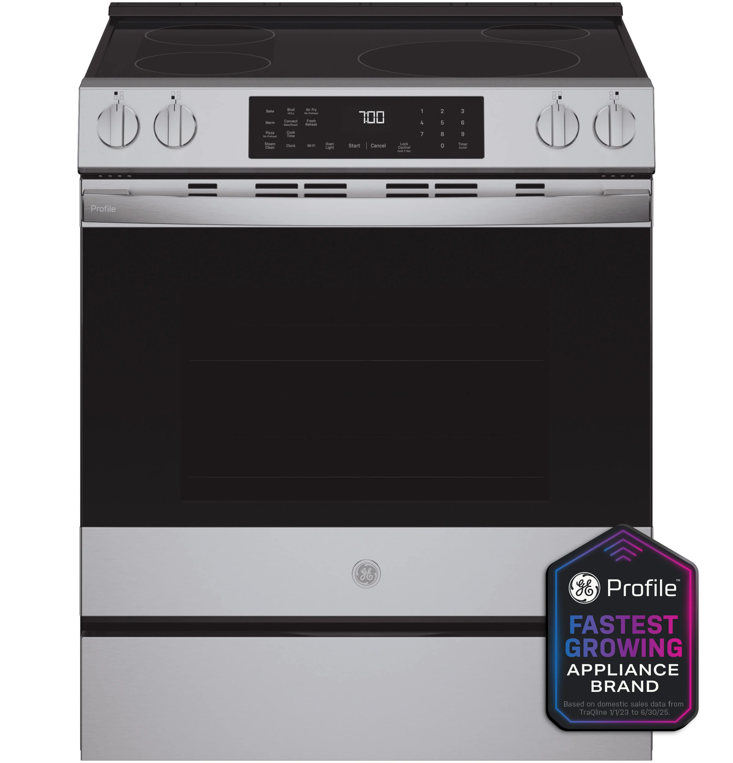 Casual GE Profile™ ENERGY STAR® 30 Smart Slide-In Induction and Convection Range with No Preheat Air Fry and EasyWash™ Oven Tray Stylish