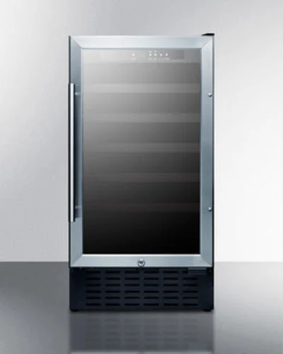 Consistent 18 wide undercounter wine cellar with a T1 low-E mirror finish tinted door Next-Generation