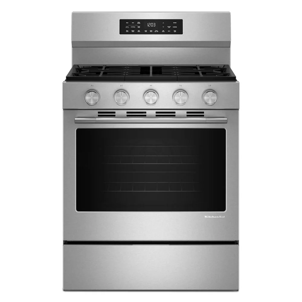 Environmentally Friendly 5.0 Cu. Ft. Smart standing Gas Range with Convection Cooking Modes Organic
