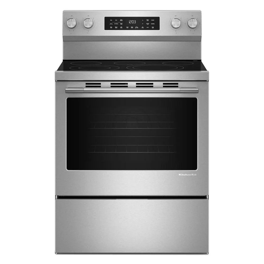 Breathable 5.3 Cu. Ft. Smart standing Electric Range with Convection Cooking Modes High-Performance