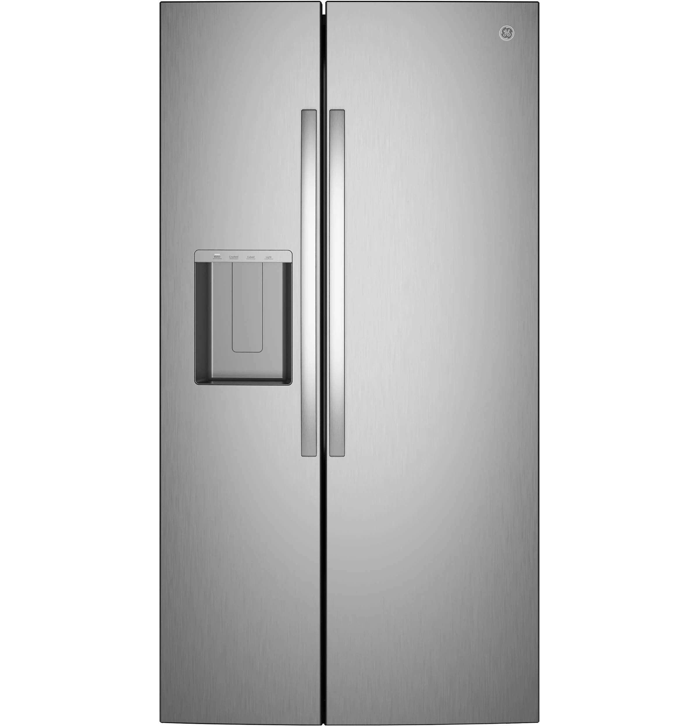 Reusable GE® 27.9 Cu. Ft. Side-By-Side Refrigerator with Extra Tall Dispenser and In-Door Icemaker Elegant